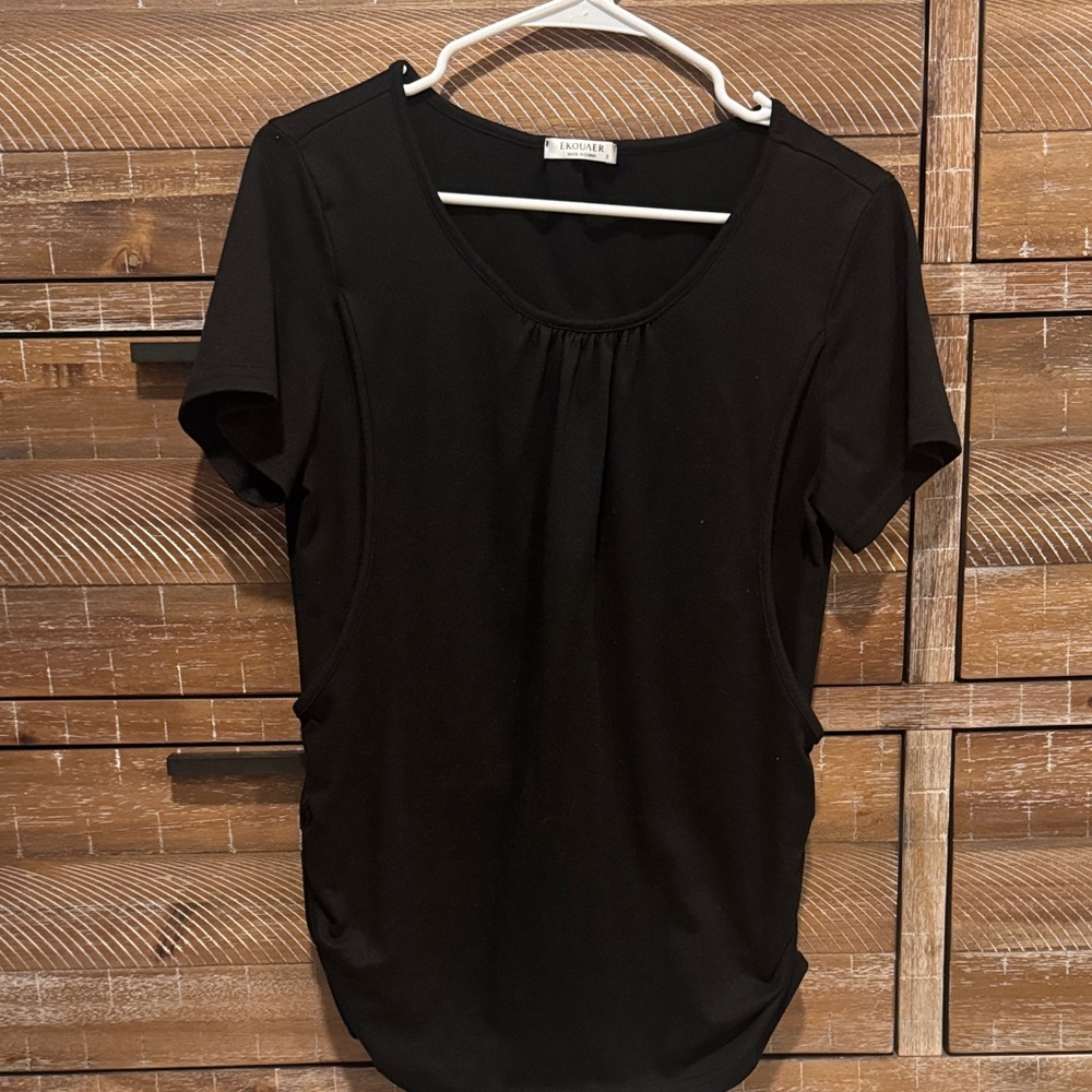 Nursing Black Short Sleeve Tee